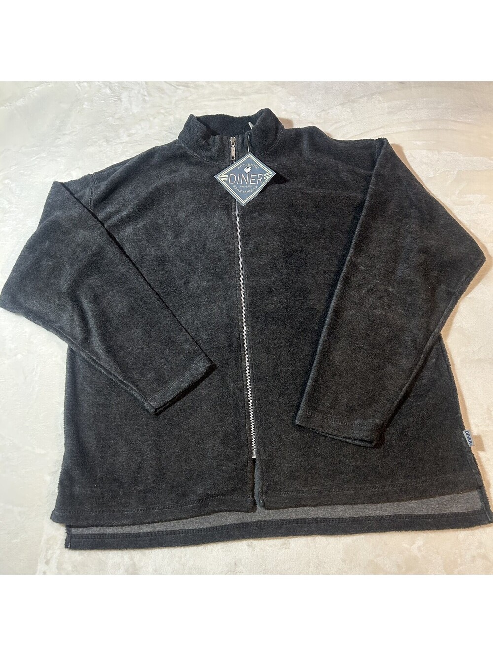 Vintage 90s Diner Sportswear Zip Up Jacket Mens Large - Outdoors Hiking Gorpcore
